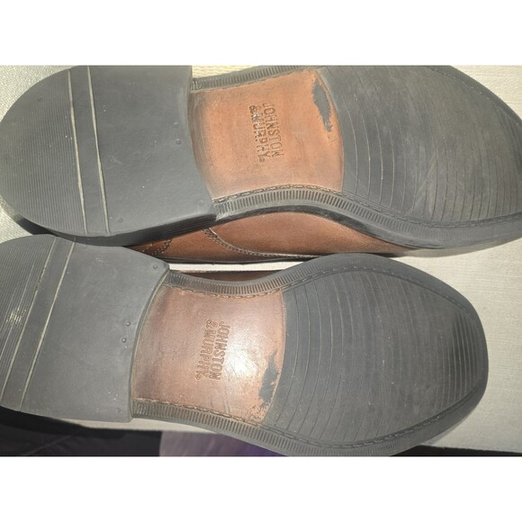 Johnston & Murphy Men’s Brown Leather Slip-On Loafers Size 12M | Worn Once - Picture 5 of 9
